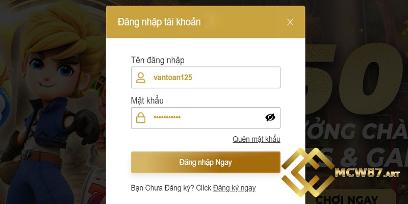 Hướng dẫn đăng nhập MCW87 đơn giản